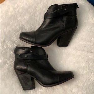 Rag & bone Black Heeled Bootie - Harrow